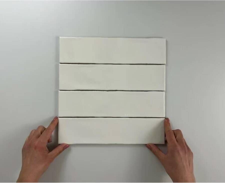 Cifre Cerámica Colonial Wandtegel | 7.5x30 cm | Vintage | Glans Creme