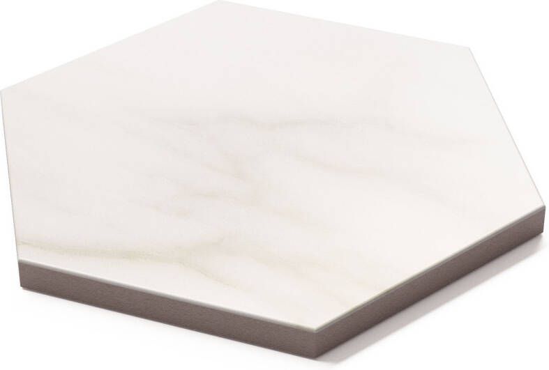 Cifre Cerámica Diamond Gold Vloer- en wandtegel | 15x17 cm | Marmerlook | Mat Zwart