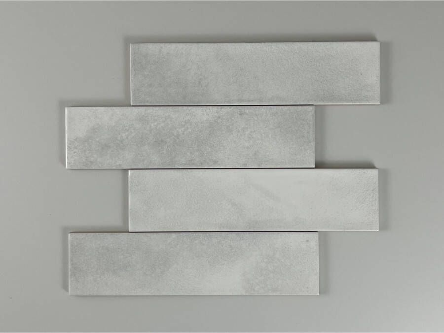 Cifre Cerámica Moon Wandtegel | 7.5x30 cm | Vintage | Glans Wit