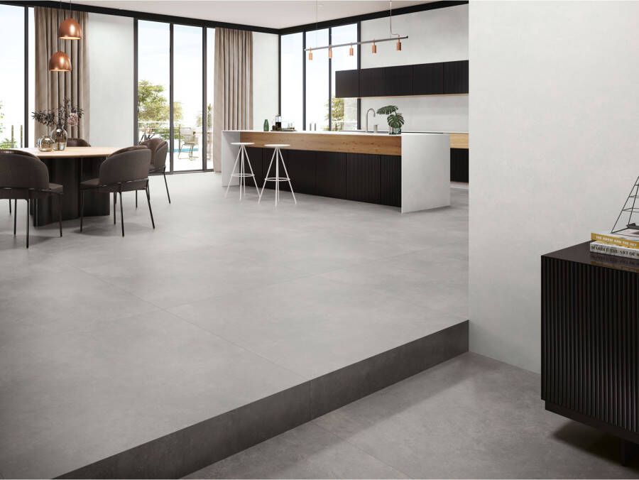 Cifre Cerámica Nexus Vloer- en wandtegel | 120x120 cm | Gerectificeerd | Betonlook | Mat Wit