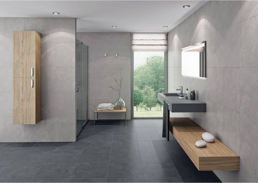 Cifre Cerámica Nexus Vloer- en wandtegel | 60x120 cm | Gerectificeerd | Betonlook | Mat Grijs
