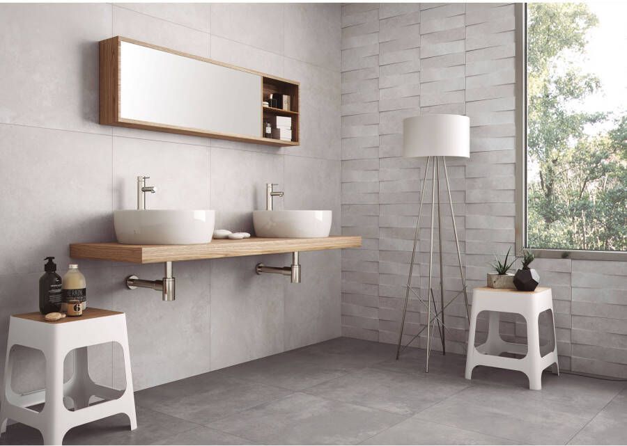 Cifre Cerámica Nexus Vloer- en wandtegel | 60x60 cm | Gerectificeerd | Industrielelook | Mat Wit