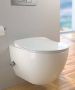 Creavit Toiletpot Hangend 35.2x51x34.3cm Wandcloset Keramiek Glans Wit Diepspoel Rimless met Bidet Koud Warm Water - Thumbnail 4