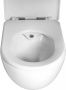 Creavit Toiletpot Hangend 35.3x51x34.2cm Wandcloset Keramiek Glans Wit Diepspoel Rimless met Bidet - Thumbnail 2