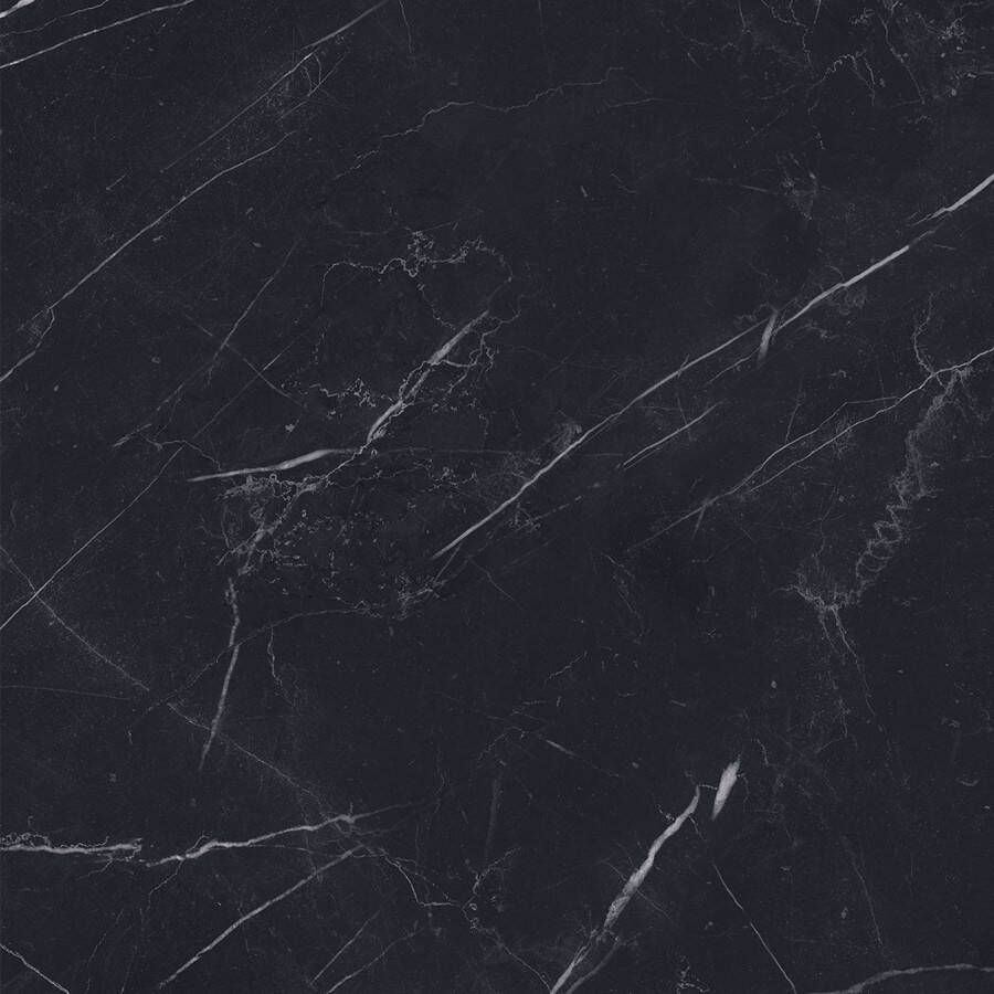 EnergieKer Marquina Vloer- en wandtegel | 80x80 cm | Gerectificeerd | Natuursteenlook | Glans Zwart