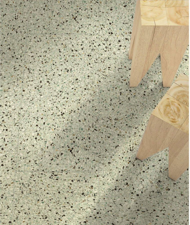 EnergieKer Medley Vloer- en wandtegel | 120x120 cm | Gerectificeerd | Terrazzo | Mat Beige