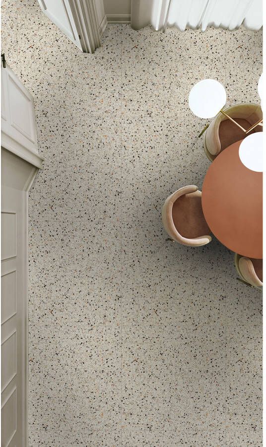 EnergieKer Medley Vloer- en wandtegel | 120x120 cm | Gerectificeerd | Terrazzo | Mat Crème