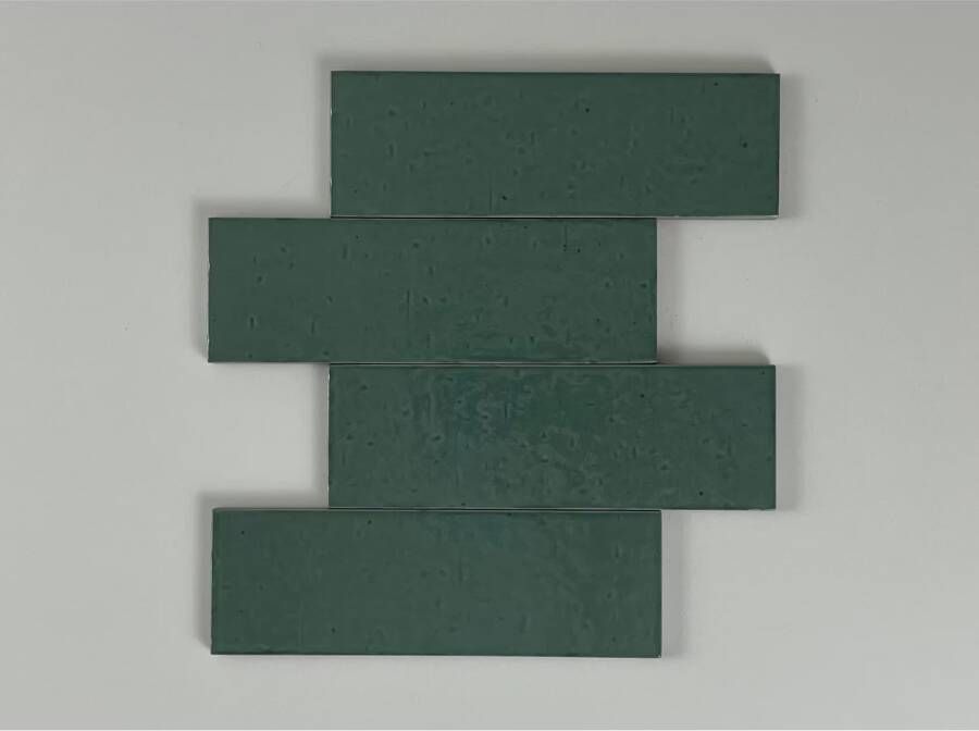 Equipe Cerámicas Kalma Wandtegel | 6x18.6 cm | Gerectificeerd | Vintage | Glans Turquoise