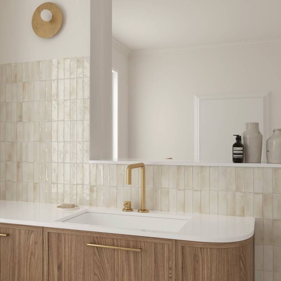 Equipe Cerámicas Premium Koko Wandtegel | 50x150 cm | Vintage | Glans Crème