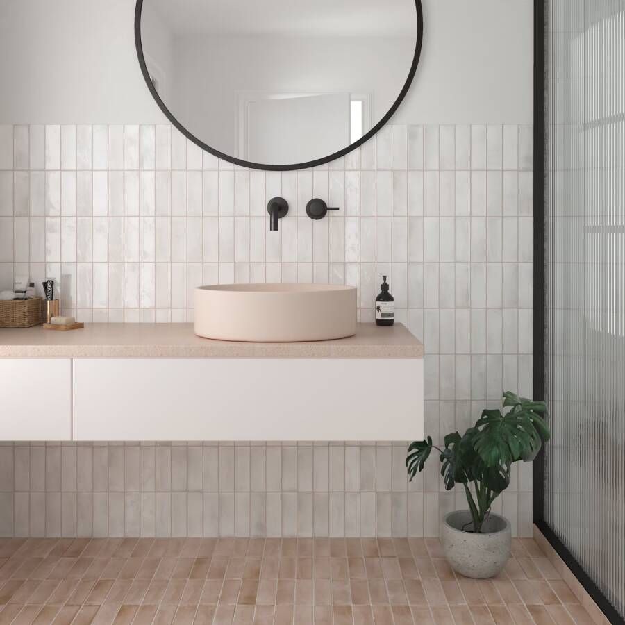 Equipe Cerámicas Premium Koko Wandtegel | 50x150 cm | Vintage | Glans Wit