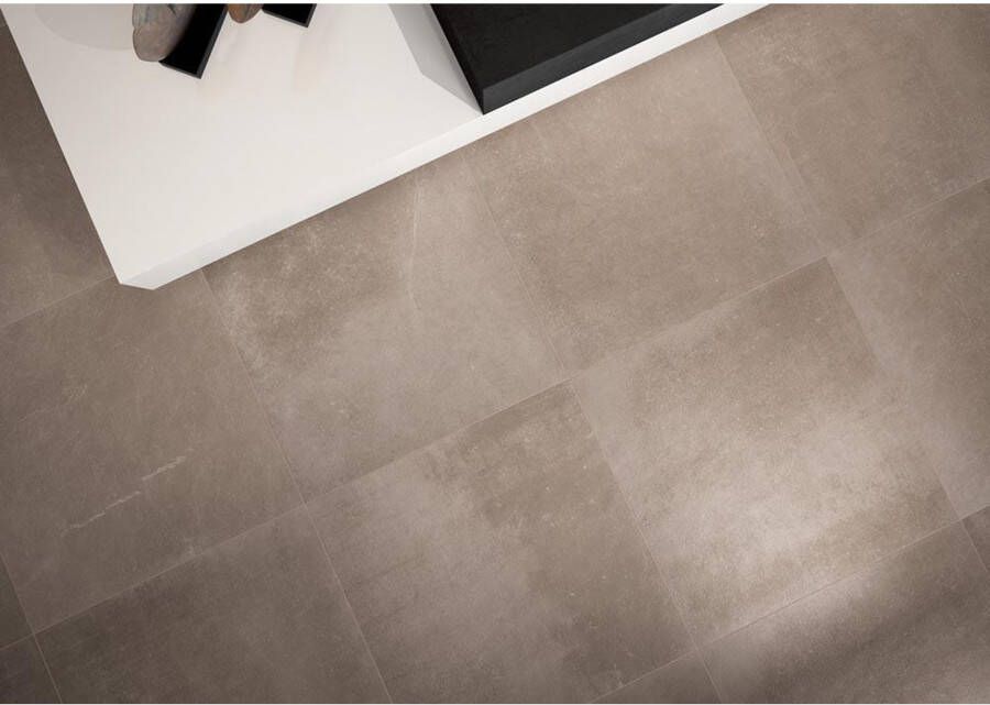 Fap Ceramiche Maku Vloer- en wandtegel | 80x80 cm | Gerectificeerd | Natuursteenlook | Mat Taupe