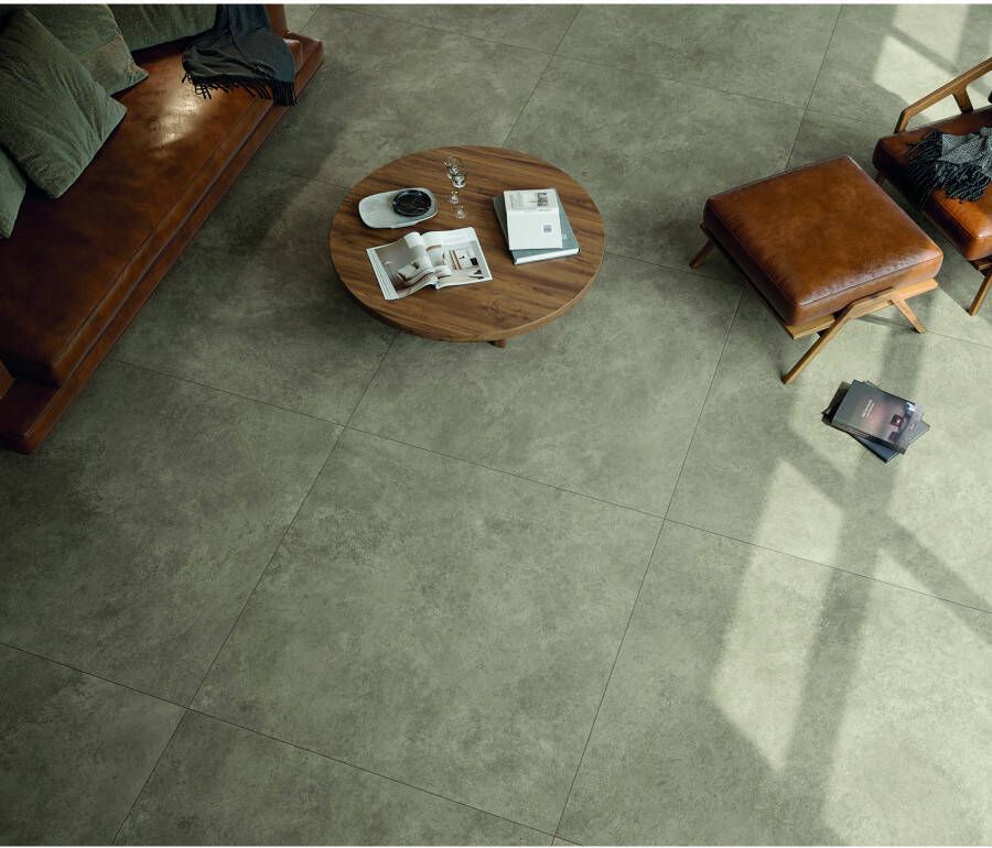 Fap Ceramiche Nobu Vloer- en wandtegel | 120x120 cm | Gerectificeerd | Natuursteenlook | Mat Grijs