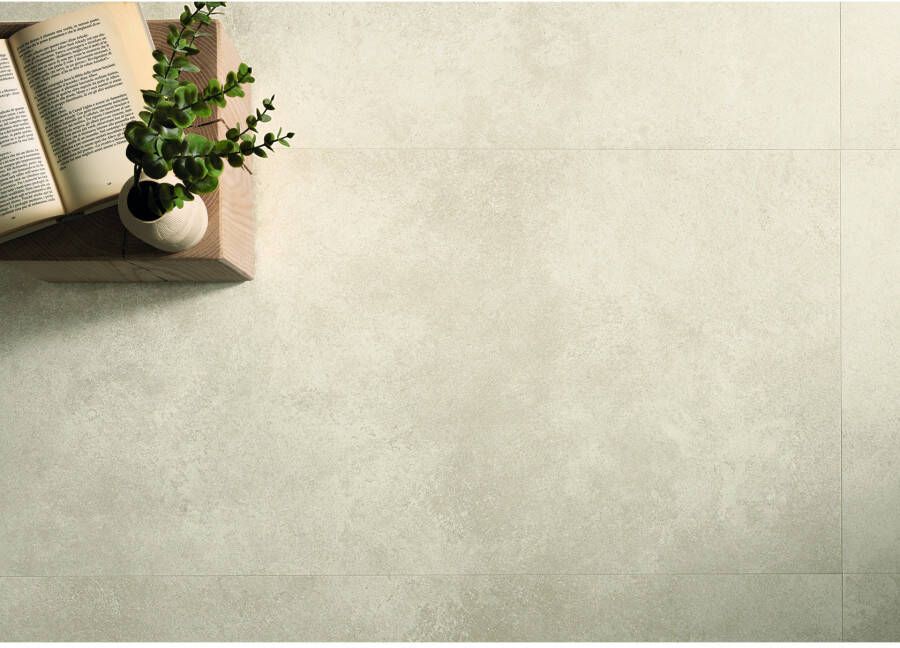 Fap Ceramiche Nobu Vloer- en wandtegel | 120x120 cm | Gerectificeerd | Natuursteenlook | Mat Wit