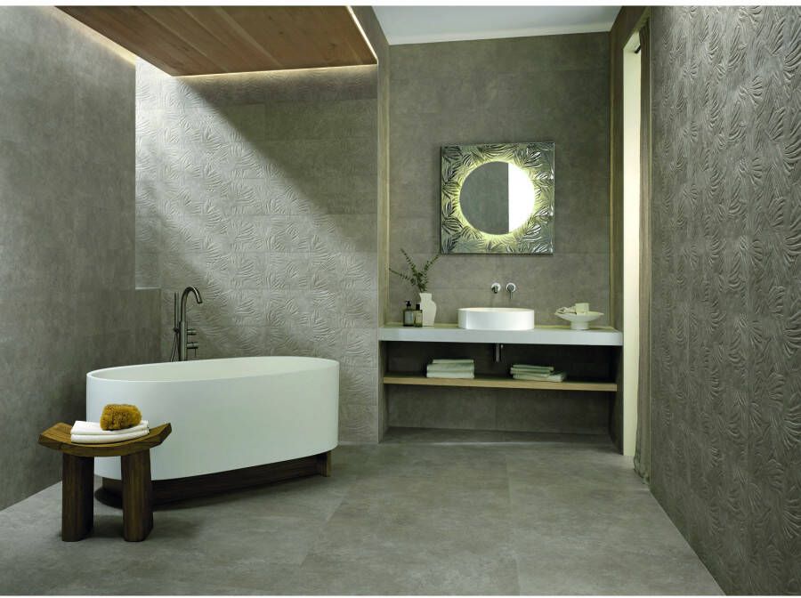 Fap Ceramiche Nobu Vloer- en wandtegel | 30x60 cm | Gerectificeerd | Natuursteenlook | Mat Grijs