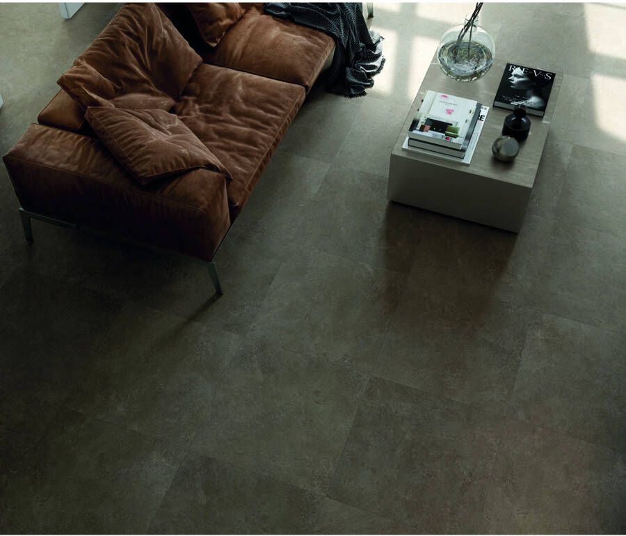 Fap Ceramiche Nobu Vloer- en wandtegel | 60x60 cm | Gerectificeerd | Natuursteenlook | Mat Bruin