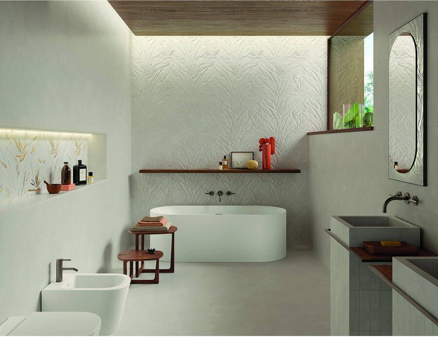 Fap Ceramiche Nobu Wandtegel | 50x120 cm | Gerectificeerd | Natuursteenlook | Mat Goud