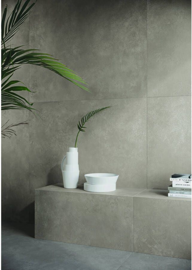 Fap Ceramiche Summer Vloer- en wandtegel | 120x120 cm | Gerectificeerd | Natuursteenlook | Mat Grijs