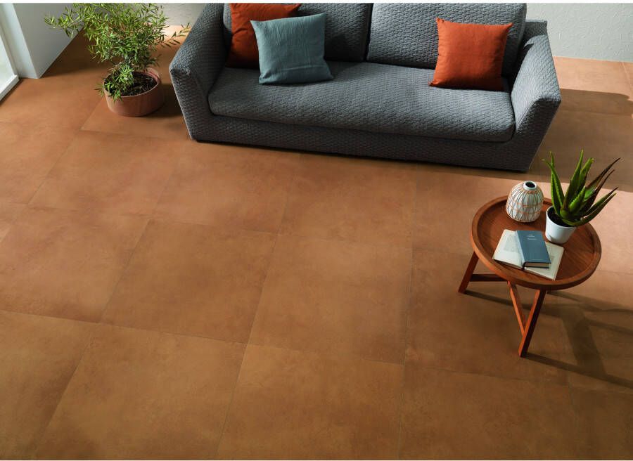 Fap Ceramiche Summer Vloer- en wandtegel | 80x80 cm | Gerectificeerd | Natuursteenlook | Mat Rood