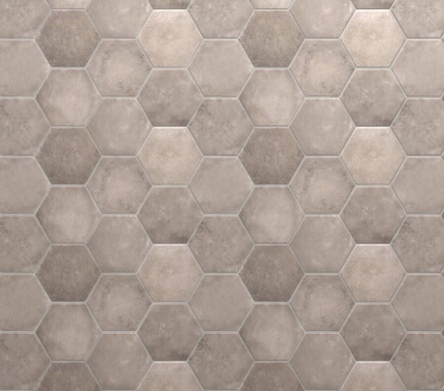 Flaviker Backstage Graphite Mosaico mozaiek hexagon 30x50 cm antraciet mat