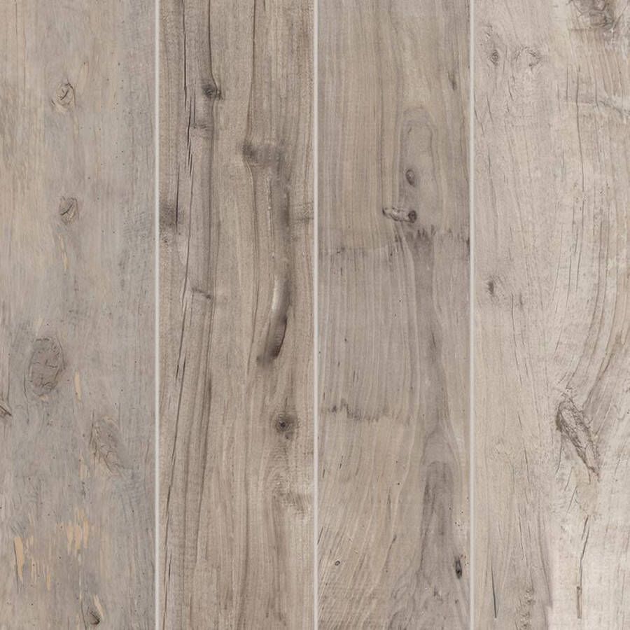Flaviker Dakota Grigio vloertegel hout look 20x120 cm eiken grijs mat