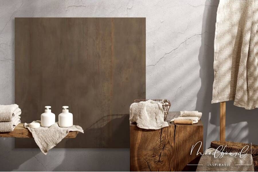 Flaviker Rebel Vloertegel | 80x80 cm | Gerectificeerd | Metallook | Mat Bruin