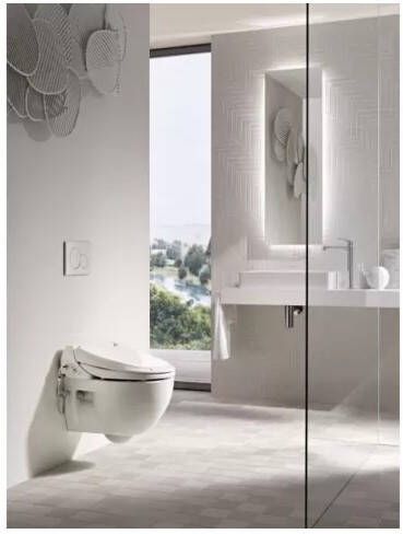 Geberit AquaClean 4000 compleet toiletsysteem wandcloset met bidetfunctie inlcusief zitting wit