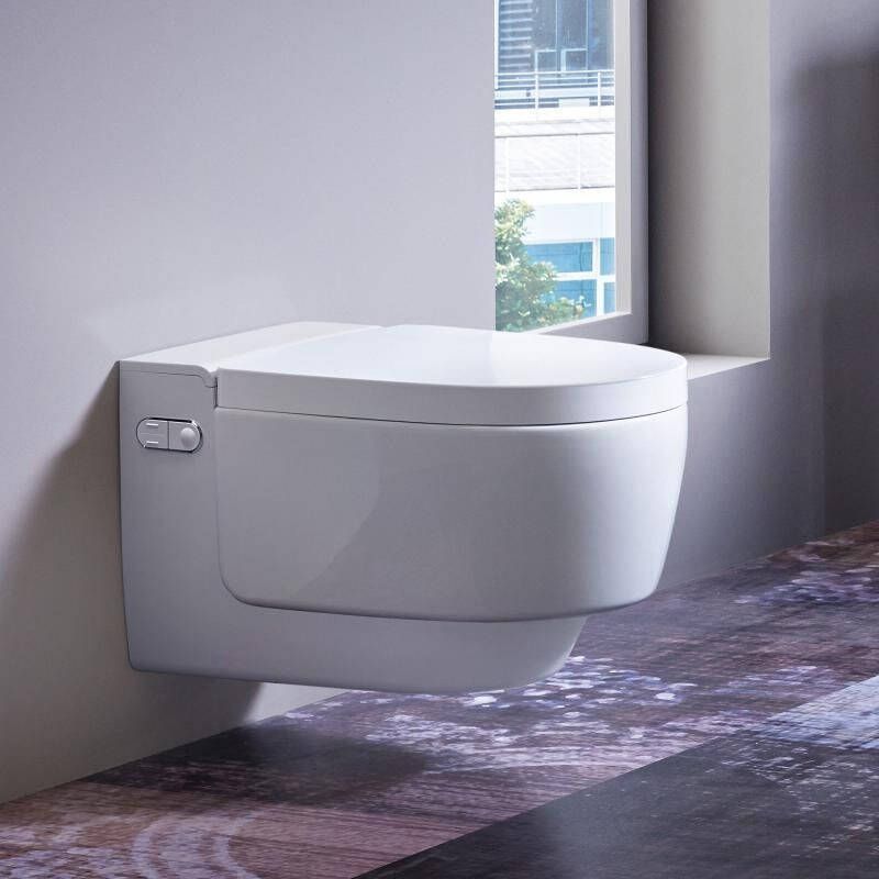 Geberit AquaClean Mera Classic toiletsysteem met bidetfunctie inlcusief zitting keramisch alpien wit