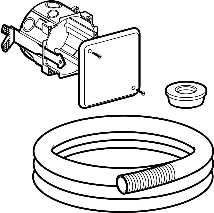 Geberit ruwbowset inclusief inbouwdoos voor DuoFresh module