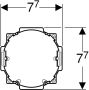 GEBERIT toebehoren onderdelen voor spoelreservoir ruwbouwset met electronische inbouwdoos voor DuoFresh moduul - Thumbnail 3