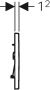 Geberit Sigma 30 bedieningspaneel glans wit goudeffect wit voor Sigma reservoirs 8cm (UP720) en 12cm (UP320) - Thumbnail 3