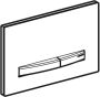 Geberit Sigma50 bedieningplaat 2-toets spoeling frontbediening voor toilet 24.6x16.4cm messing wit 115672112 - Thumbnail 2