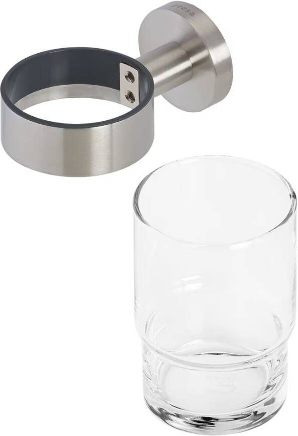 Geesa Glashouder Nemox | Met glas | RVS geborsteld
