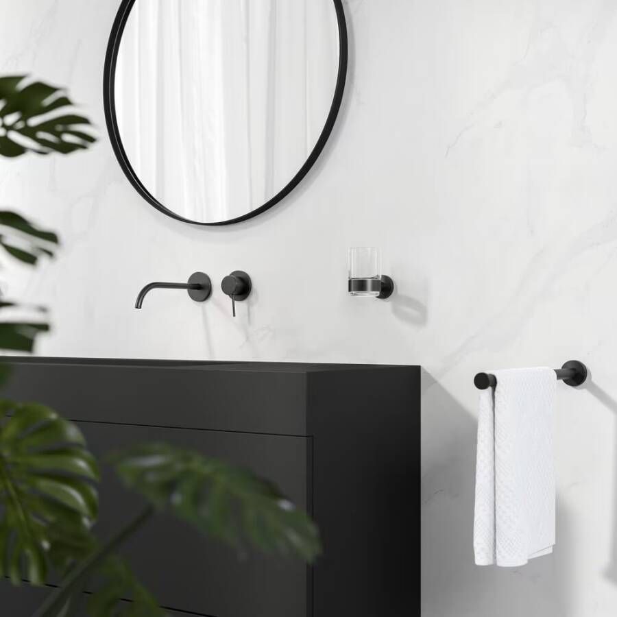 Geesa Glashouder Nemox | Met glas | Zwart