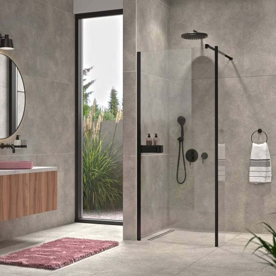Geesa Glashouder Nemox | Met glas | Zwart