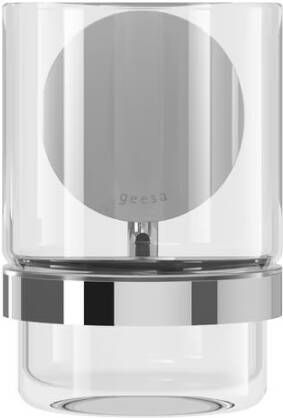 Geesa Glashouder Opal | Met glas | Chroom