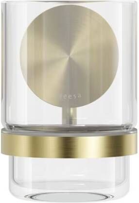 Geesa Glashouder Opal | Met glas | Goud geborsteld