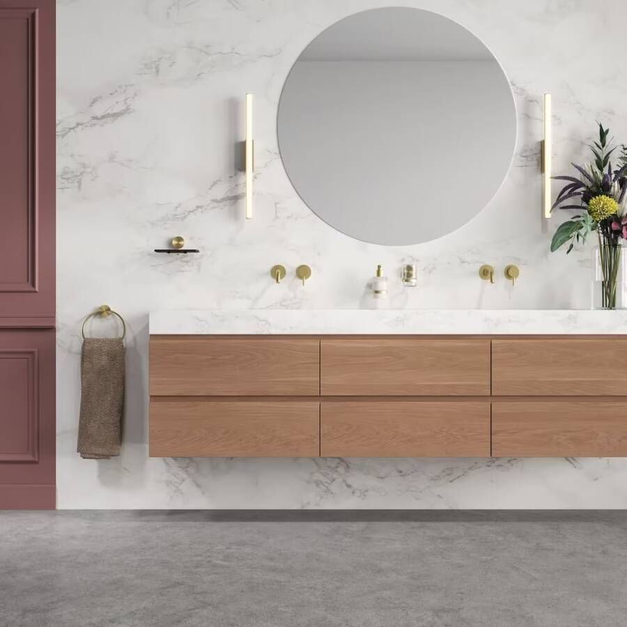 Geesa Glashouder Opal | Met glas | Goud geborsteld