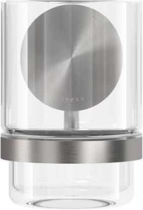 Geesa Glashouder Opal | Met glas | RVS geborsteld