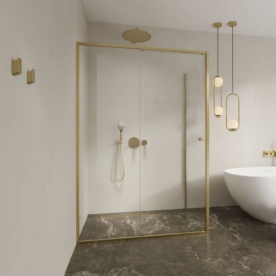 Geesa Handdoekhaak Shift | Medium | Goud geborsteld