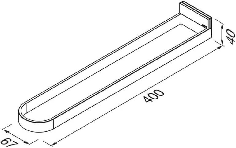 Geesa Handdoekrek Craft | 2-armig | RVS gepolijst