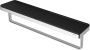 Geesa Handdoekrek Frame | 40 cm | Met plateau | Zwart-Chroom - Thumbnail 2