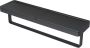 Geesa Handdoekrek Frame | 40 cm | Met plateau | Zwart-Zwart - Thumbnail 2