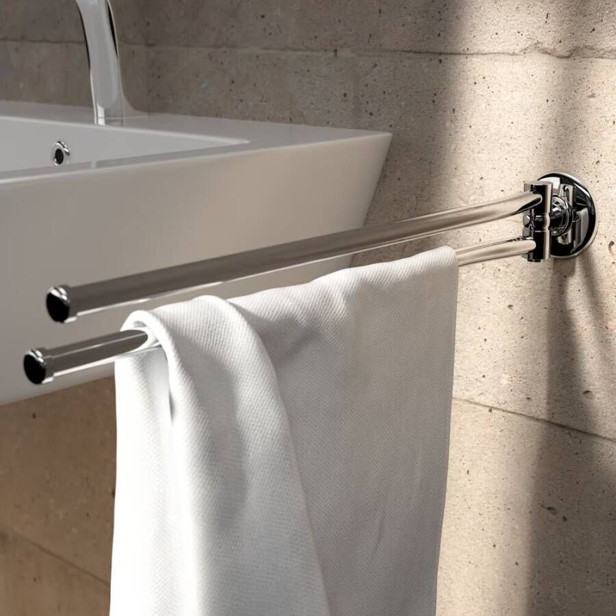 Geesa Handdoekrek Hotel | 2-armig | Chroom