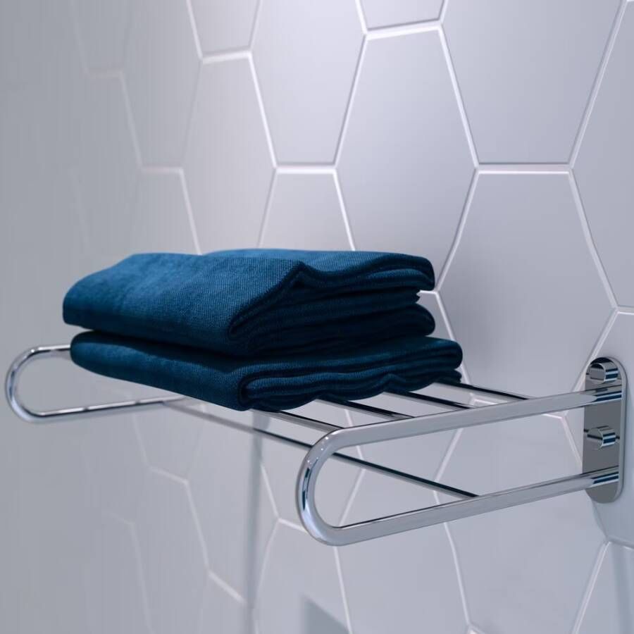 Geesa Handdoekrek Hotel | 45 cm | Met plateau | Chroom