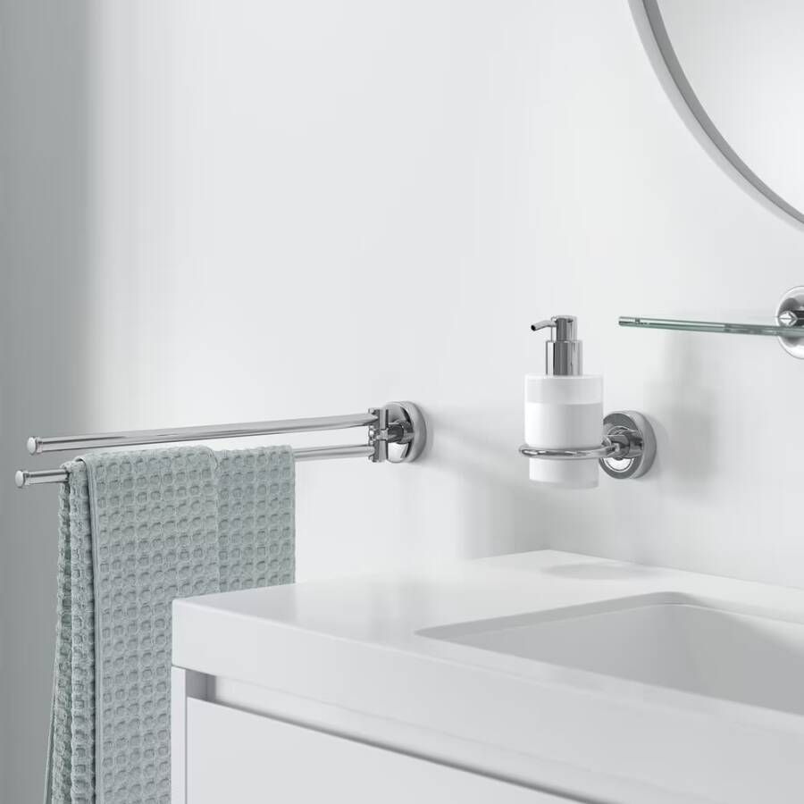 Geesa Handdoekrek Luna | 2-armig | Chroom