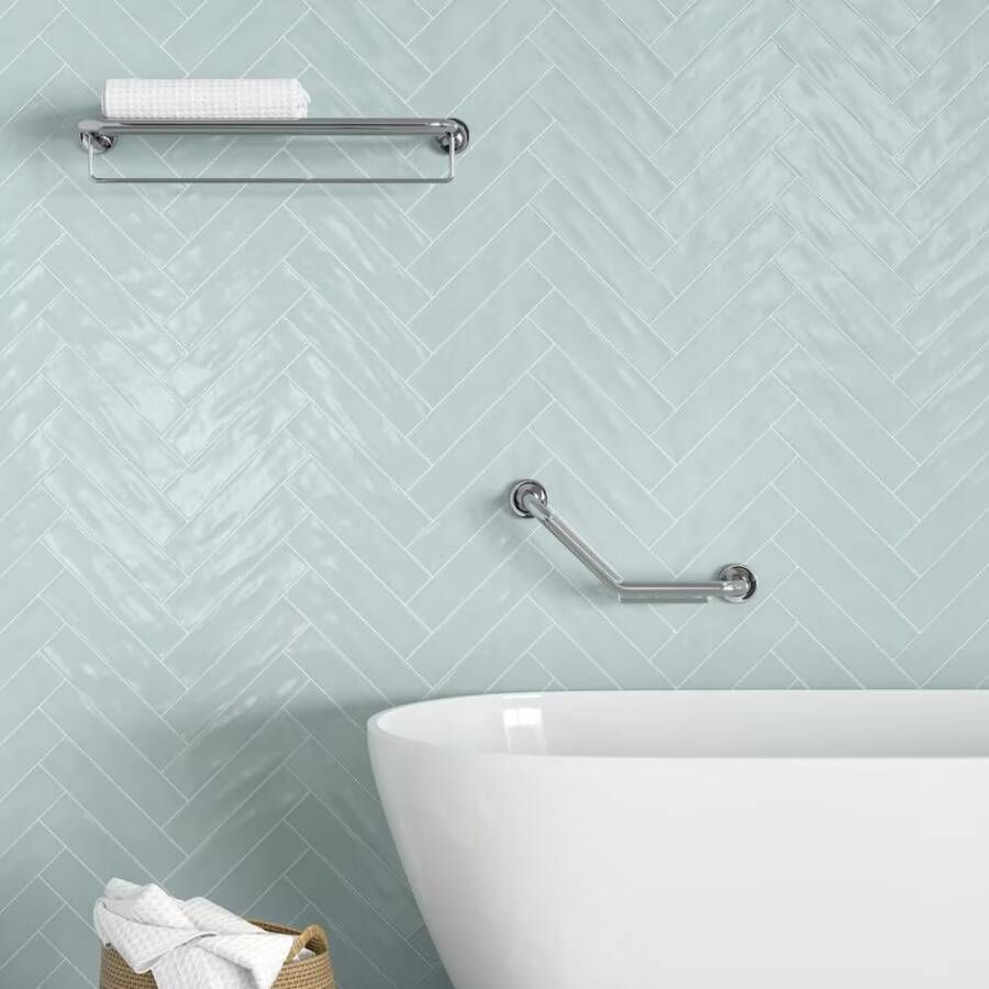 Geesa Handdoekrek Luna | 60 cm | Met plateau | Chroom