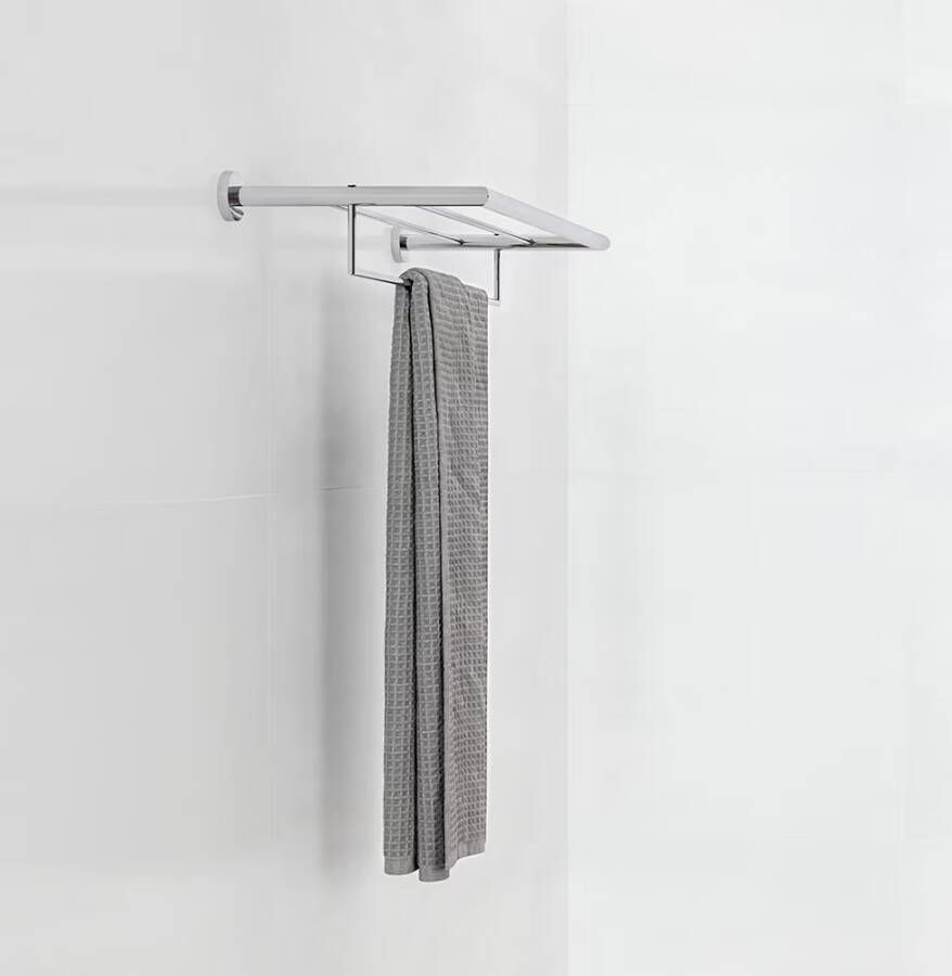 Geesa Handdoekrek Nemox | 60 cm | Met plateau | Chroom