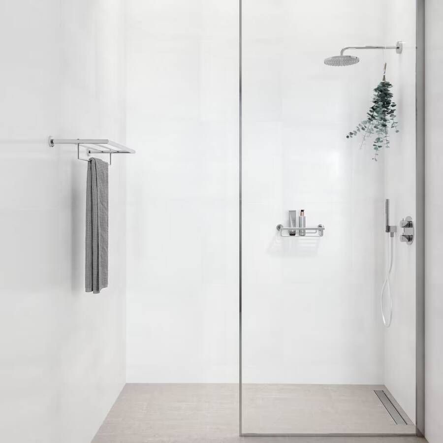 Geesa Handdoekrek Nemox | 60 cm | Met plateau | Chroom