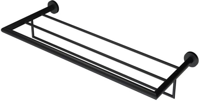 Geesa Handdoekrek Nemox | 60 cm | Met plateau | Zwart