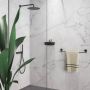 Geesa Handdoekrek Opal | 60 cm | Zwart - Thumbnail 3